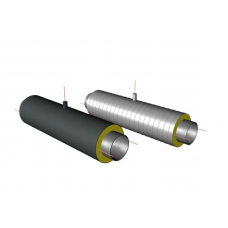 Элементы трубопроводов ППУ ОЦ с выводом кабеля тип 2 09Г2С 57х3,5х140х0,55х40,95х1000 мм ГОСТ 8732-78