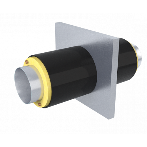 Опора неподвижная вариант А ППУ ПЭ с МЗИ и КВ тип 1 Ст20 32х4х255х16х2500 мм ГОСТ 8732-78