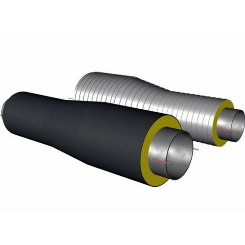 Переход стальной ППУ ПЭ тип 1 Ст3сп 48х3,5х42,3х3,5х1500 мм ГОСТ 3262-75