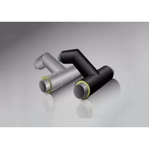 Тройниковое ответвление стальное ППУ ОЦ с МЗИ и КВ тип 2 09Г2С 45х3,5х32х3х1200х730 мм ГОСТ 8732-78